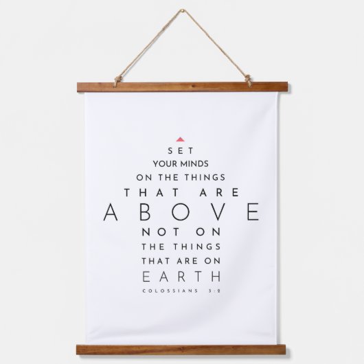 Richt uw gedachten op de dingen boven, Kolossenzen Hangend Wandkleed (Voorkant)