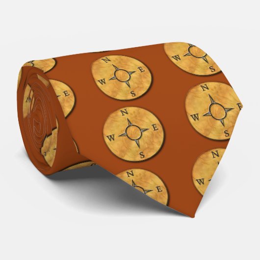 Richtend Stropdas — Rust (Opgerold)