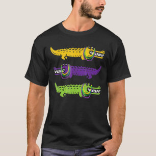 Richter Crocodiles Louisiana Mardi Gras Women Mann T-shirt