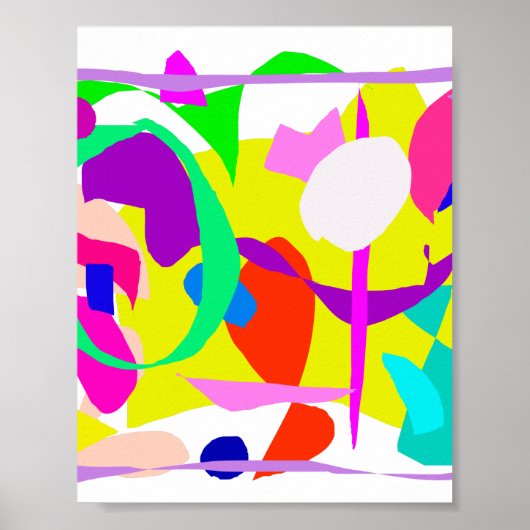 Richting Alphabet Sense Fence Avocado Paint Poster (Voorkant)