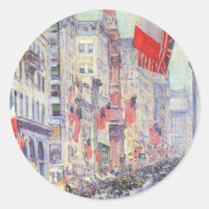 Richting Avenue vanaf 34th Street, mei 1917 door H Ronde Sticker