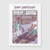 Richting Cartoon Jubileum Magnetic Card (Voorkant)