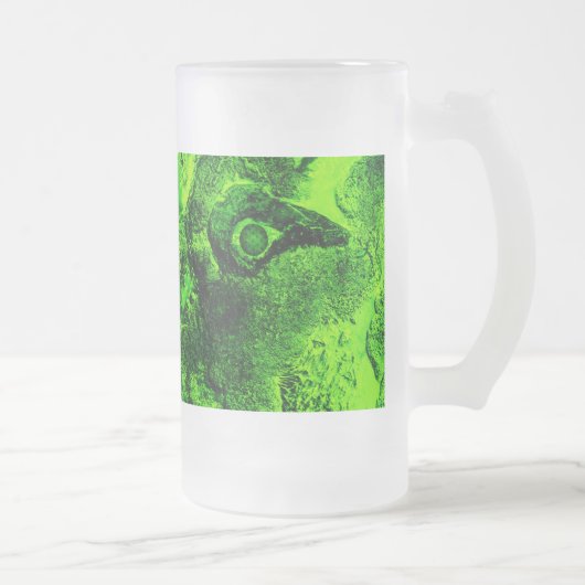 richting het groen matglas bierpul (Rechts)