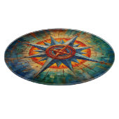 Richting in Chaos (Kompas Roos) Snijplank (Hoek)