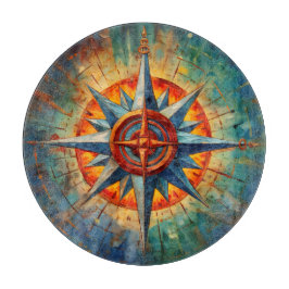 Richting in Chaos (Kompas Roos) Snijplank