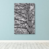 Richting van dennenbomen canvas afdruk (Insitu (Houten vloer))