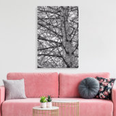Richting van dennenbomen canvas afdruk (Insitu (Woonkamer))