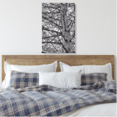 Richting van dennenbomen canvas afdruk (Insitu (Slaapkamer))