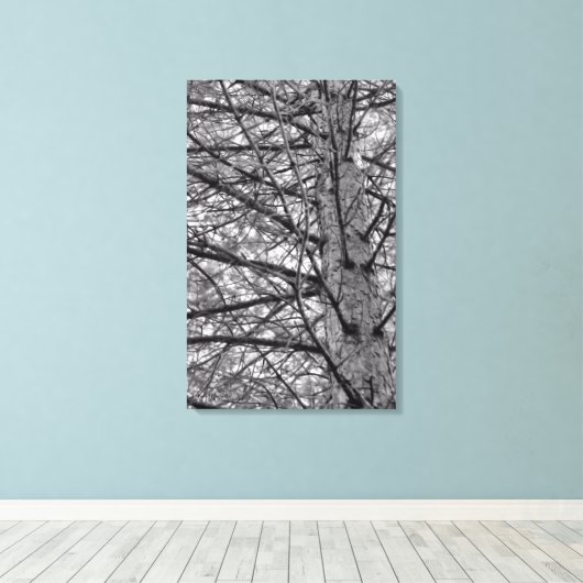 Richting van pijnbomen canvas afdruk (Insitu (Houten vloer))