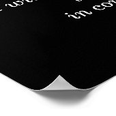 Richting van zijn dromen - Thoreau citaat -kunstpr Poster (Hoek)