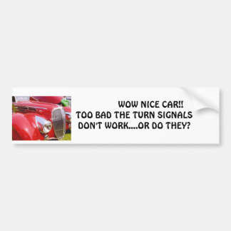 richtingaanwijzers bumpersticker
