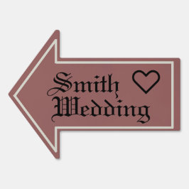 Richtingbord - Blushing Champagne Wedding Tuinbord
