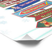 Richtingbord Noordpool Foto Afdruk (Hoek)