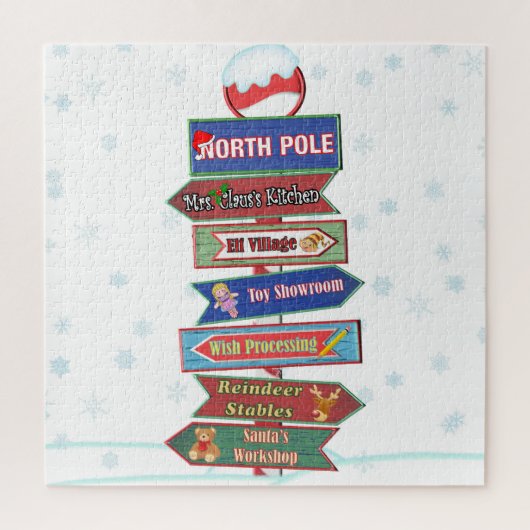 Richtingbord Noordpool Legpuzzel (Verticaal)