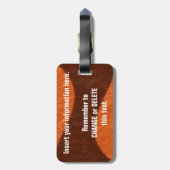 Richtingen Aangepast Bagagelabel (Achterkant verticaal)