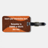 Richtingen Aangepast Bagagelabel (Achterkant horizontaal)