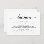 Richtingen Bijlagekaart - Eenvoudig Informatiekaartje (Voorkant / Achterkant)