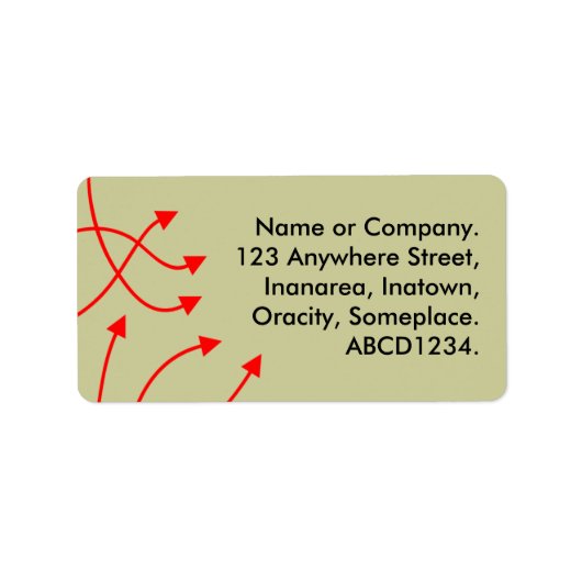 Richtingen - Bleke Khaki Etiket (Voorkant)