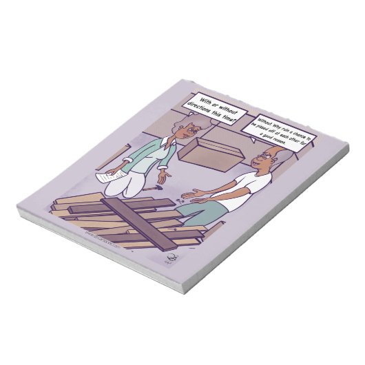 Richtingen Cartoon-blocnote Notitieblok (Linkerzijde)