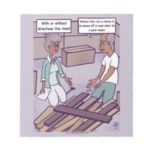 Richtingen Cartoon-blocnote Notitieblok