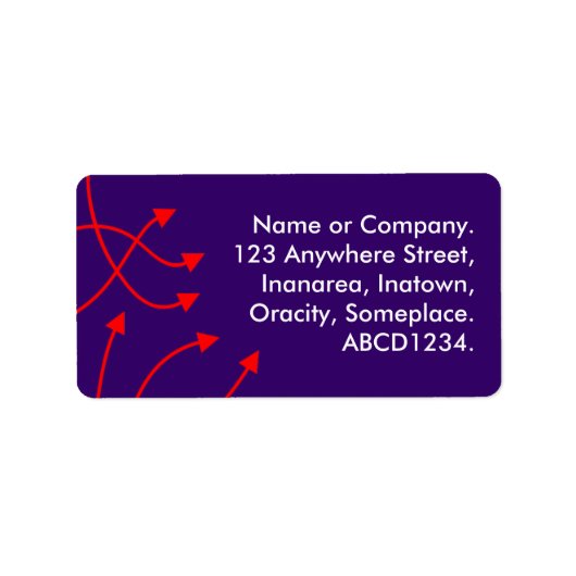Richtingen - Diep Paars Etiket (Voorkant)
