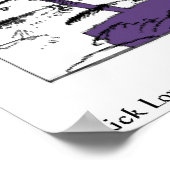 Richtingen op het Poster Moon Funny (Hoek)