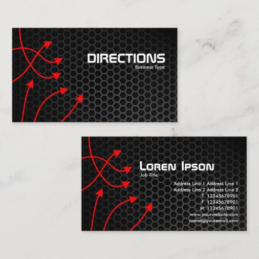 Richtingen - Spotlit Honeycomb Informatiekaartje (Voorkant / Achterkant)