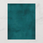 Richtlijnen voor Turkoois Waterverf Trouwkaart Ins Informatiekaartje (Achterkant)