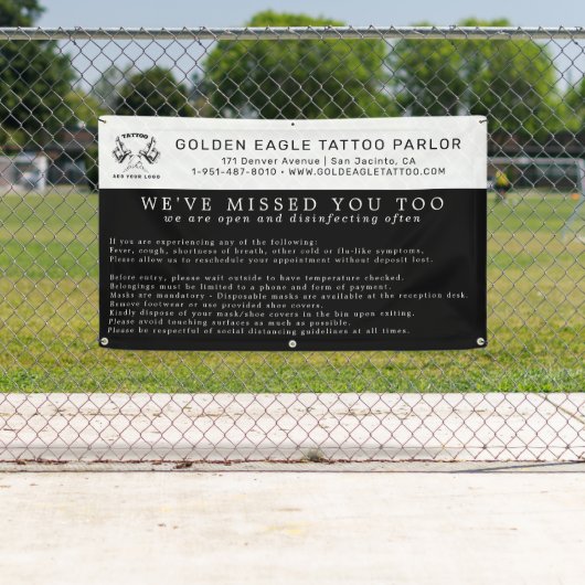 Richtsnoeren voor heropening tattoo spandoek (Insitu)