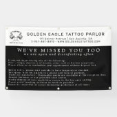 Richtsnoeren voor heropening tattoo spandoek (Horizontaal)