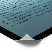 Richtsnoeren voor het leven in een doelbewuste lev poster (Hoek)