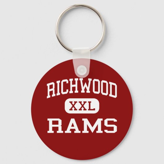 Richwood - Rams - High School - Monroe Louisiana Sleutelhanger (Voorkant)