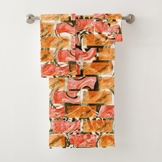 Rick-achtige tekening met heldere tinten bad handdoek (Insitu)