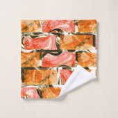 Rick-achtige tekening met heldere tinten bad handdoek (Wasdoekje)