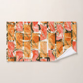 Rick-achtige tekening met heldere tinten bad handdoek (Handdoek)