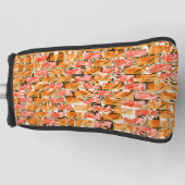 Rick-achtige tekening met heldere tinten golfheadcover (Voorkant)