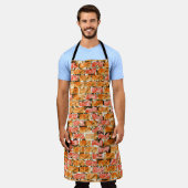 Rick-achtige tekening met heldere tinten schort (Gedragen)