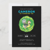 RICK AND MORTY™ Birthday Invitation Kaart (Voorkant)
