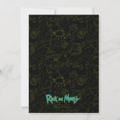 RICK AND MORTY™ Birthday Invitation Kaart (Achterkant)