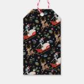Rick and Morty | Christmas Reindeer Sleigh Pattern Cadeaulabel (Voorkant)