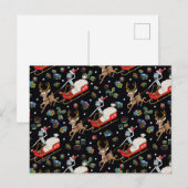 Rick and Morty | Christmas Reindeer Sleigh Pattern Feestdagenkaart (Voorkant / Achterkant)