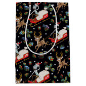 Rick and Morty | Christmas Reindeer Sleigh Pattern Medium Cadeauzakje (Voorkant)