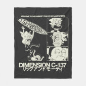 RICK AND MORTY™ | Dimensie C-137 Fleece Deken (Voorkant)