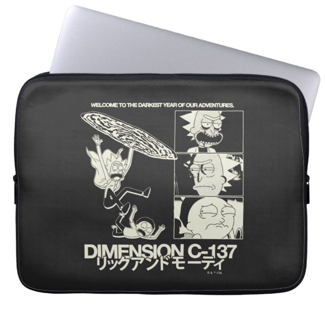 RICK AND MORTY™ | Dimensie C-137 Laptop Sleeve (Voorkant)