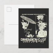 RICK AND MORTY™ | Dimension C-137 Briefkaart (Voorkant / Achterkant)