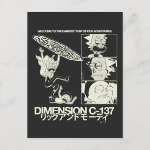 RICK AND MORTY™   Dimension C-137 Briefkaart