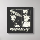 RICK AND MORTY™ | Dimension C-137 Canvas Afdruk (Voorkant)