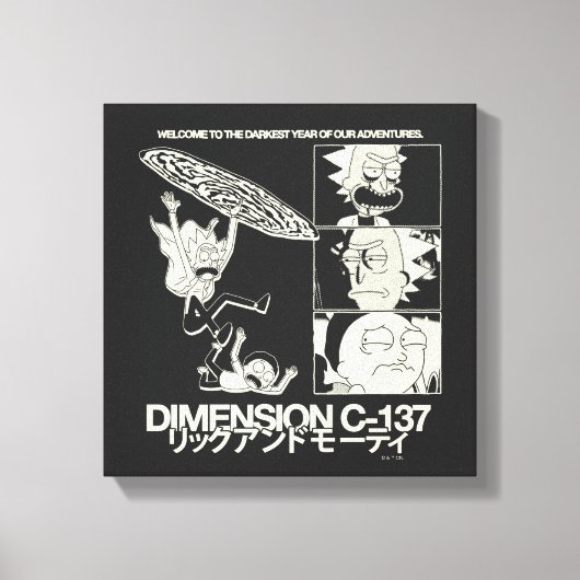 RICK AND MORTY™ | Dimension C-137 Canvas Afdruk (Voorkant)