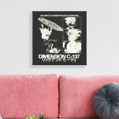 RICK AND MORTY™ | Dimension C-137 Canvas Afdruk (Insitu (Woonkamer))