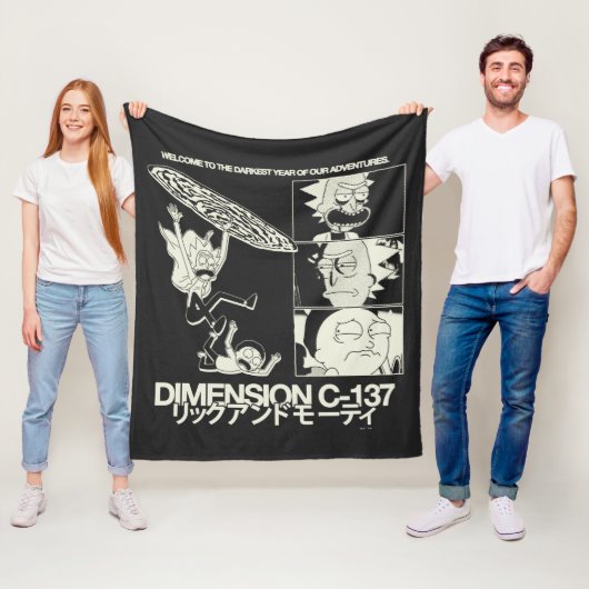 RICK AND MORTY™ | Dimension C-137 Fleece Deken (In situ)